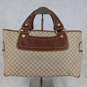 Authentic Celine Tote Bag Handbag Macadam Beige7 Vintage Based on Original Title